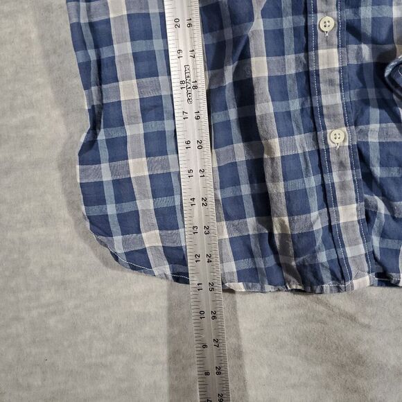 Lauren Ralph Lauren Shirt Womens Large Blue Plaid Regular Fit Casual Button Down - Picture 4 of 8